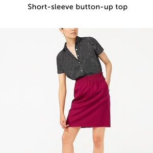 JCrew Short sleeve button up